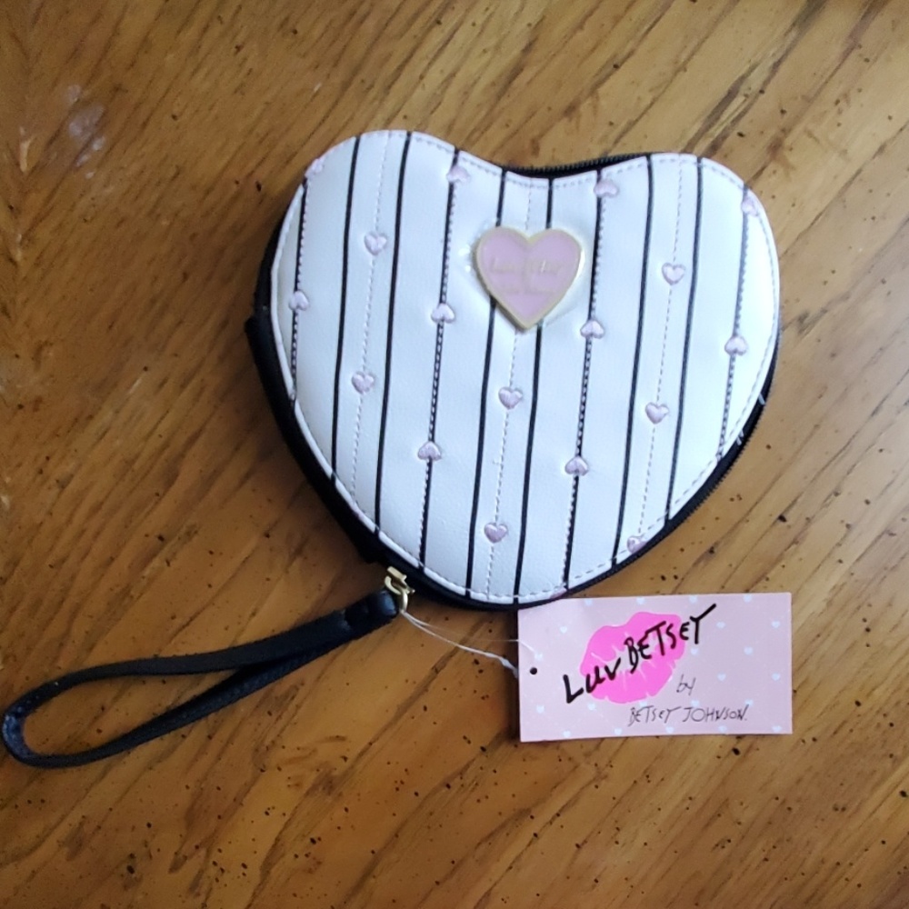 Betsy Johnson Heart Shaped Coin Purse